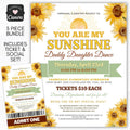 Sunflower daddy daughter dance flyer